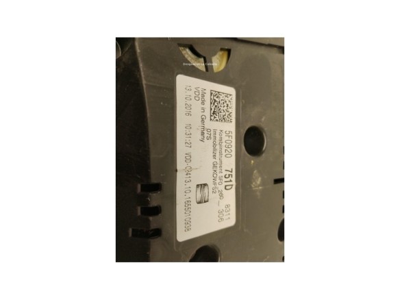 5F0920751D CUADRO INSTRUMENTOS SEAT LEON ST (5F8)|Desguaces La Cabaña