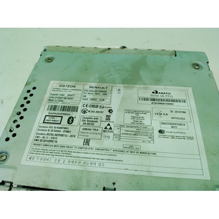  281155645R RADIO NISSAN NV400 Furgón (X62, X62B)|Desguaces La Cabaña