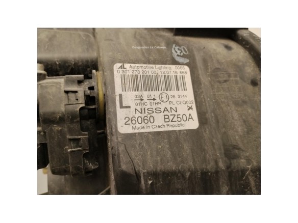   FARO IZQUIERDO NISSAN NV400 Furgón (X62, X62B)|Desguaces La Cabaña