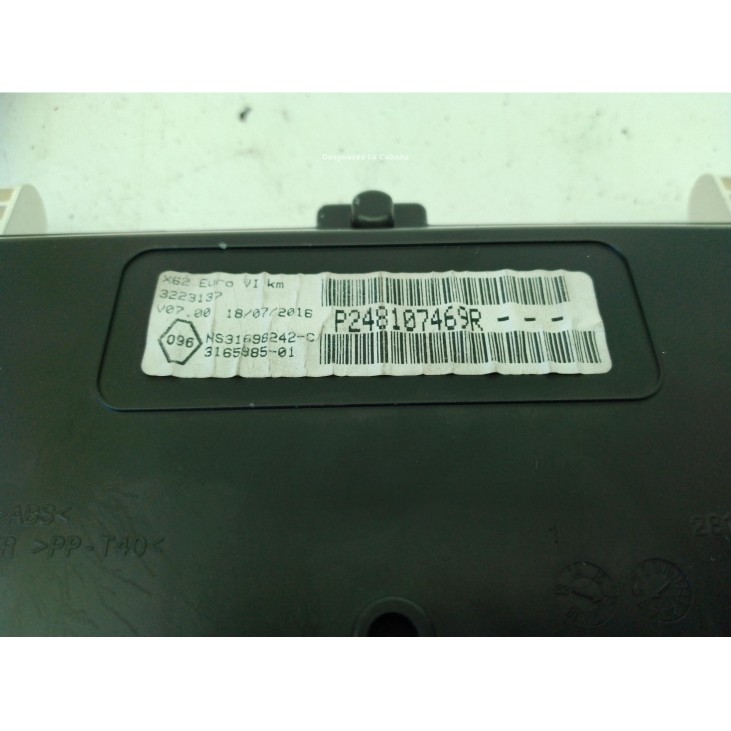 P248107469R CUADRO INSTRUMENTOS NISSAN NV400 Furgón (X62, X62B)|Desguaces La Cabaña