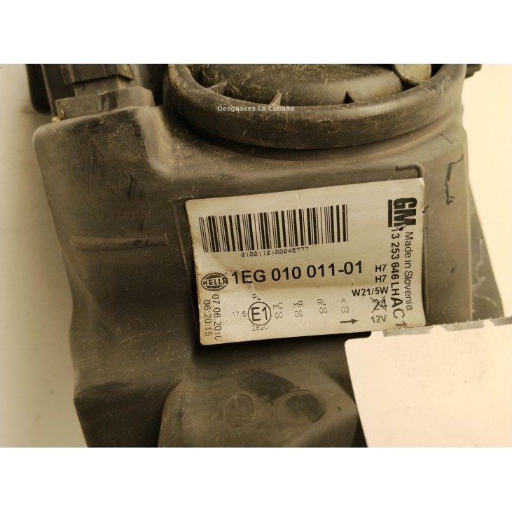 13253647 FARO DERECHO OPEL ASTRA J (P10)|Desguaces La Cabaña