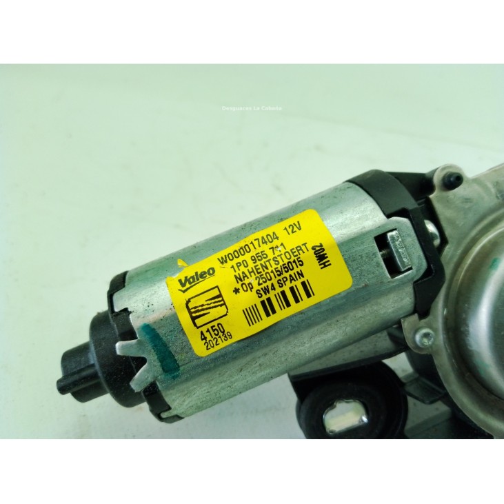 1P0955711 MOTOR LIMPIAPARABRISAS TRA SEAT LEON (1P1)|Desguaces La Cabaña
