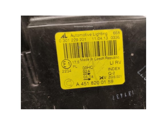 A4518200159 FARO IZQUIERDO SMART FORTWO Coupé (451)|Desguaces La Cabaña