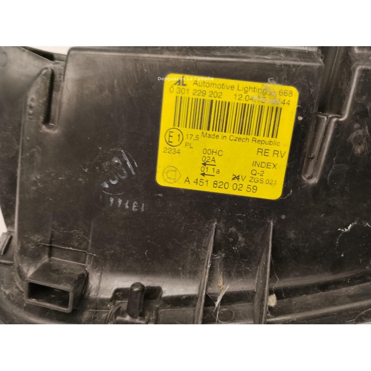 A4518200259 FARO DERECHO SMART FORTWO Coupé (451)|Desguaces La Cabaña
