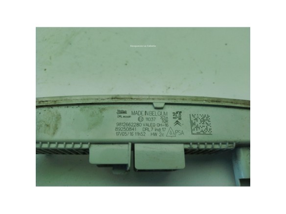 9812662280 PILOTO LUZ DIURNA IZQ CITROEN C1 II|Desguaces La Cabaña