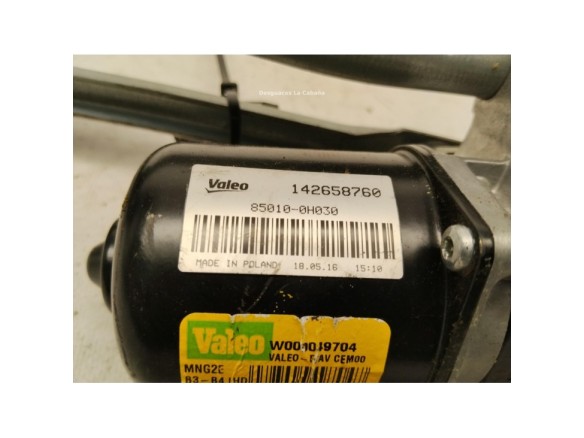 B000779580 MOTOR LIMPIAPARABRISAS DEL CITROEN C1 II|Desguaces La Cabaña