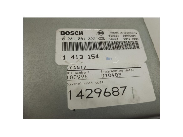 0281001322 CENTRALITA MOTOR  SCANIA P,G,R,T - series|Desguaces La Cabaña