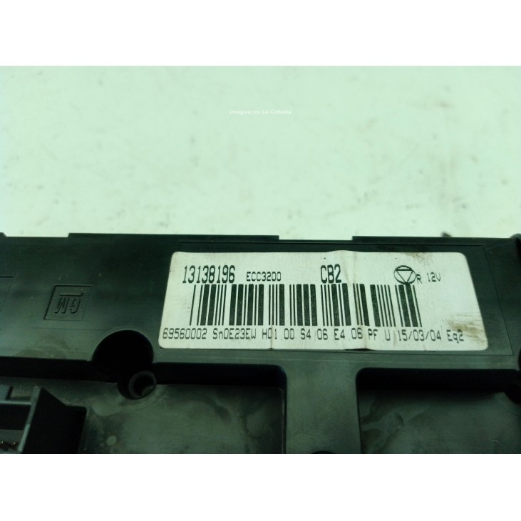  13138196 MANDO CALEFACCION OPEL VECTRA C GTS (Z02)|Desguaces La Cabaña