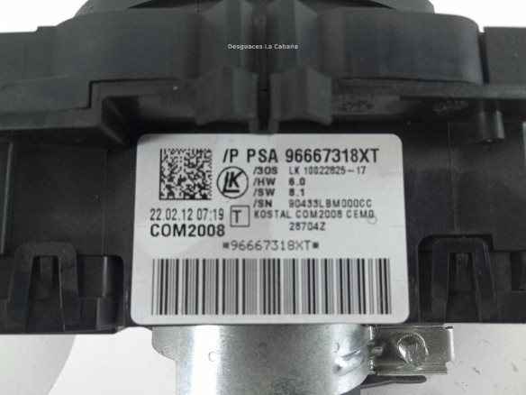 96667318XT MANDO COMPLETO PEUGEOT 5008 |Desguaces La Cabaña