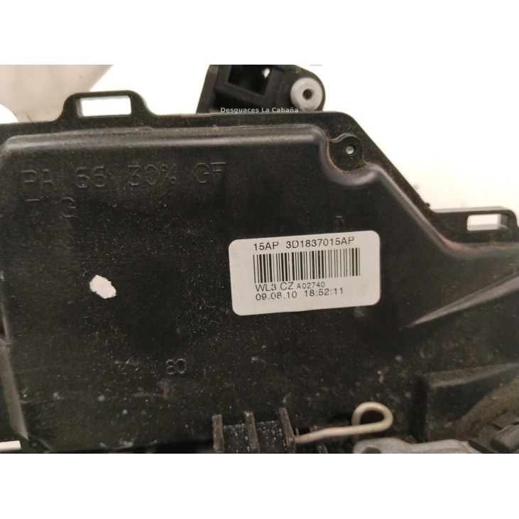 3D1837015AP CERRADURA PUERTA LAT DEL IZQ VW CADDY III Furgón (2KA, 2KH, 2CA, 2CH)|Desguaces La Cabaña