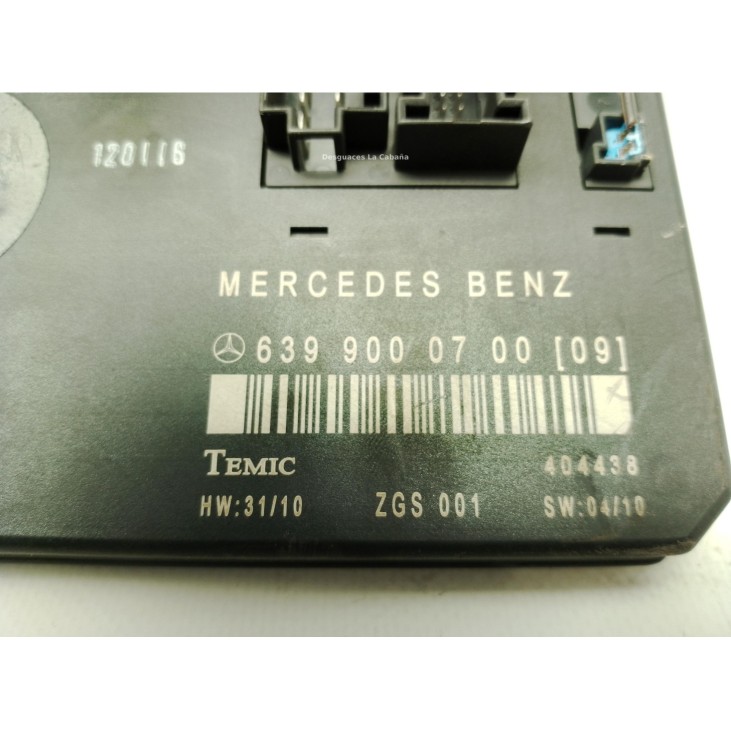 6399000700 CAJA FUSIBLES EXTERIOR (BSM) MERCEDES BENZ VITO / MIXTO Furgón (W639)|Desguaces La Cabaña