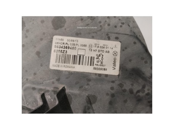 6205Z3 FARO DERECHO PEUGEOT 307 SW (3H)|Desguaces La Cabaña