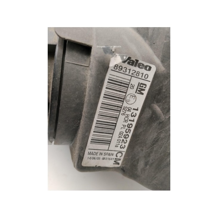 93185145 FARO IZQUIERDO OPEL CORSA C (X01)|Desguaces La Cabaña