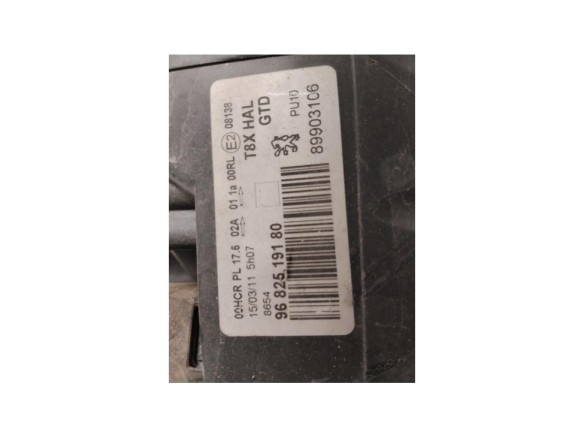 6208N9 FARO IZQUIERDO PEUGEOT 3008 Limusina (0U_)|Desguaces La Cabaña