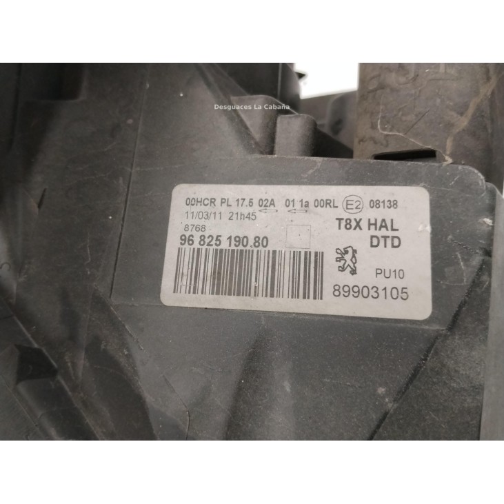 6206N9 FARO DERECHO PEUGEOT 3008 Limusina (0U_)|Desguaces La Cabaña