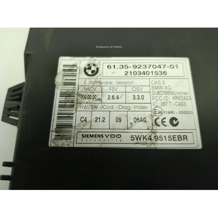 6135923704701 CENTRALITA MULTIFUNCION BMW 3 (E90)|Desguaces La Cabaña