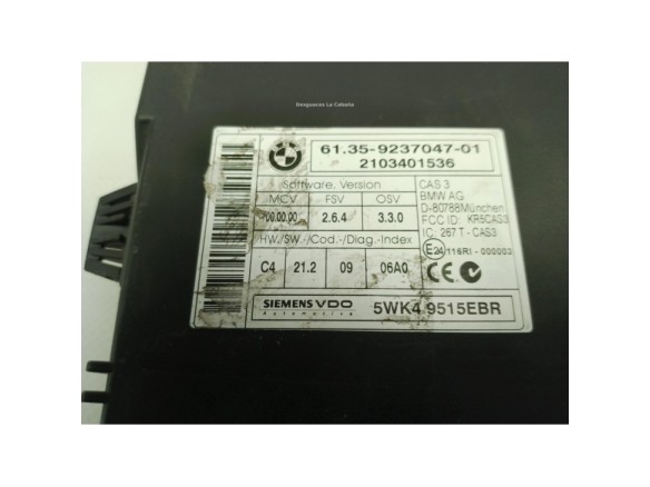 6135923704701 CENTRALITA MULTIFUNCION BMW 3 (E90)|Desguaces La Cabaña