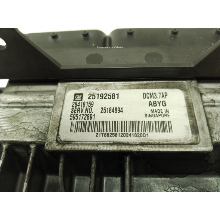 25192581 CENTRALITA MOTOR OPEL ANTARA (L07)|Desguaces La Cabaña