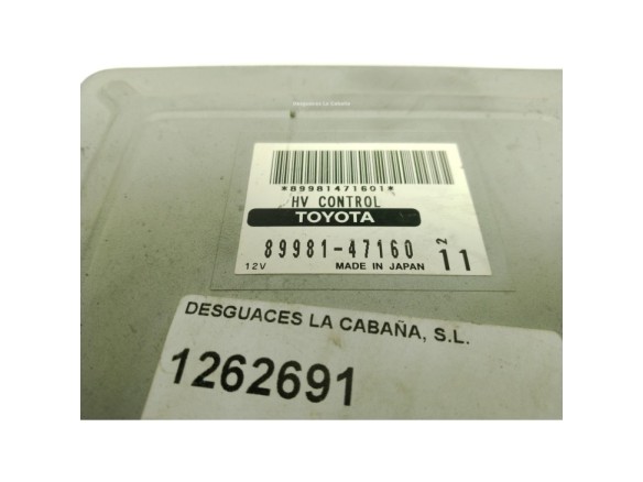 8998147160 CENTRALITA MOTOR TOYOTA PRIUS Fastback (_W2_)|Desguaces La Cabaña