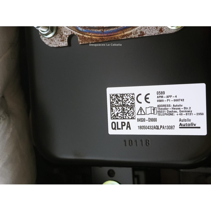 56900F1000 KIT AIRBAGS + SALPICADERO + CINTURONES O ANCLAJE + CENTRALIT KIA SPORTAGE (QL)|Desguaces La Cabaña