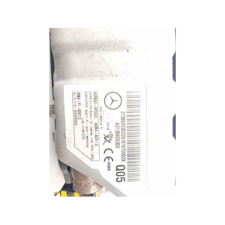  A2138600302 KIT AIRBAGS + SALPICADERO + CINTURONES O ANCLAJE + CENTRALIT MERCEDES BENZ CLASE E (W213)|Desguaces La Cabaña
