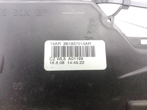 3B1837015AR CERRADURA PUERTA LAT DEL IZQ SKODA FABIA II (542) |Desguaces La Cabaña