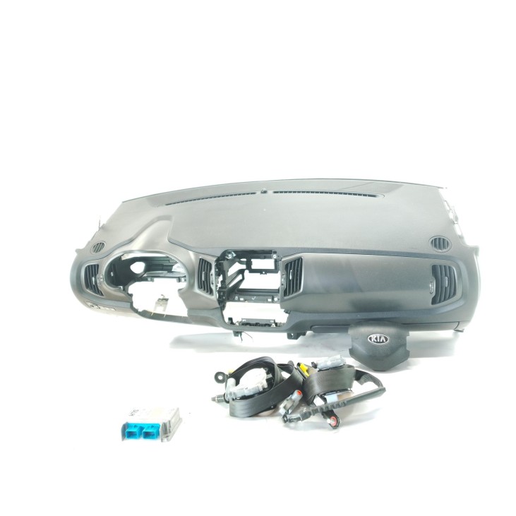 569003U101 KIT AIRBAGS + SALPICADERO + CINTURONES O ANCLAJE + CENTRALIT KIA SPORTAGE (SL)|Desguaces La Cabaña