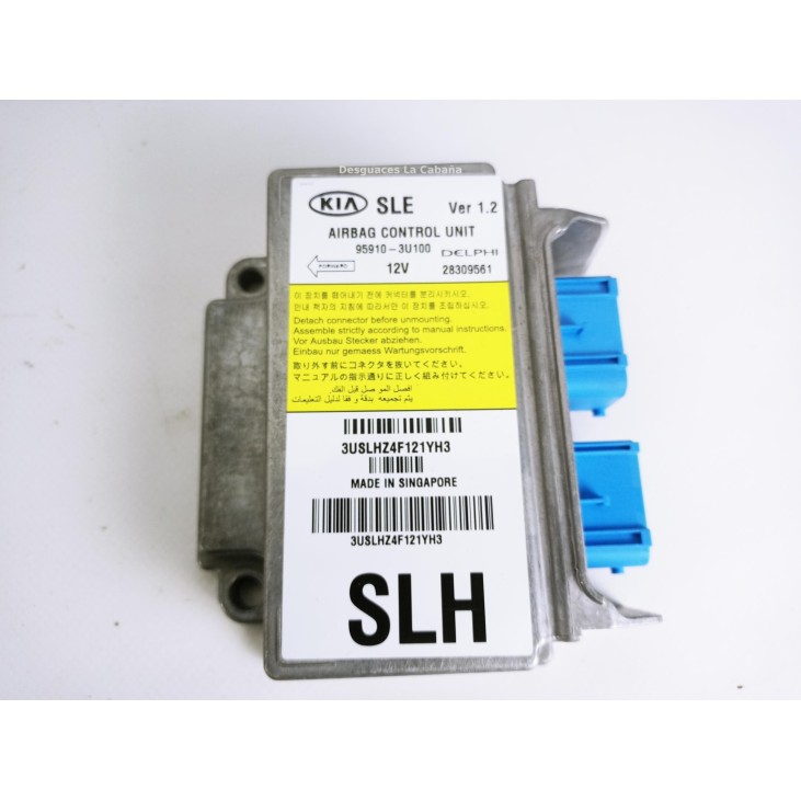 569003U100 KIT AIRBAGS + SALPICADERO + CINTURONES O ANCLAJE + CENTRALIT KIA SPORTAGE (SL)|Desguaces La Cabaña
