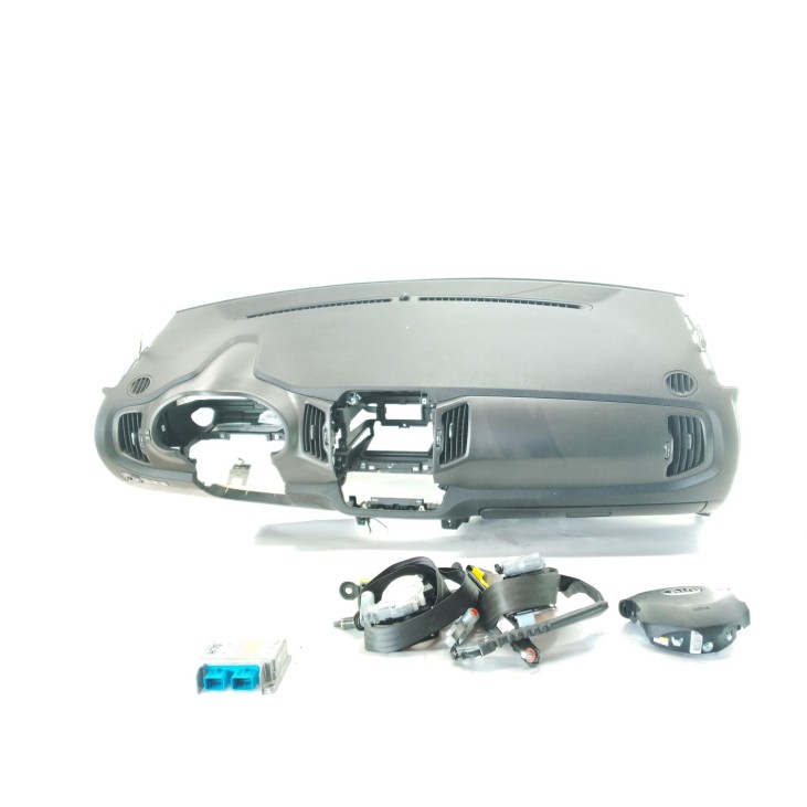 569003U101 KIT AIRBAGS + SALPICADERO + CINTURONES O ANCLAJE + CENTRALIT KIA SPORTAGE (SL)|Desguaces La Cabaña