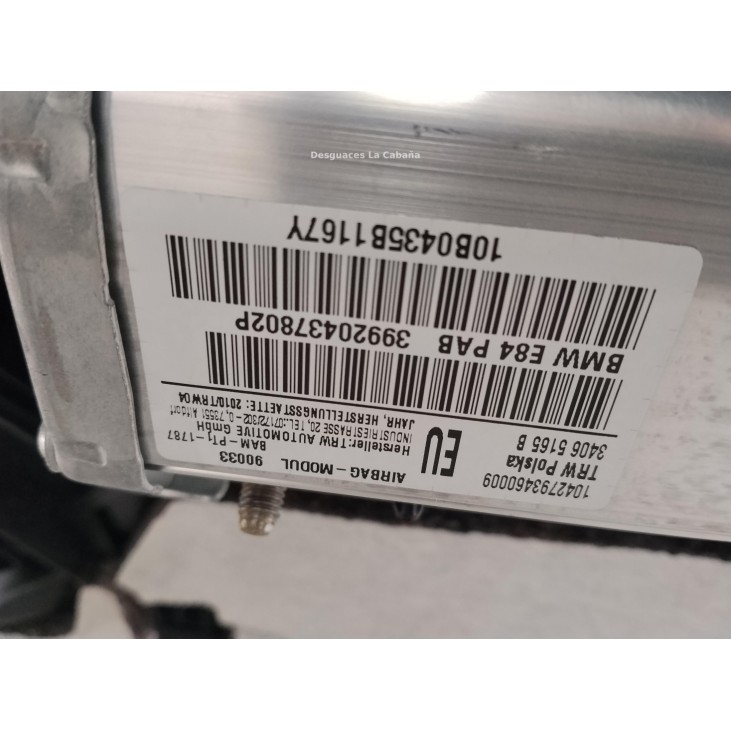 33677982902I KIT AIRBAGS + SALPICADERO + CINTURONES O ANCLAJE + CENTRALIT BMW X1 (E84)|Desguaces La Cabaña