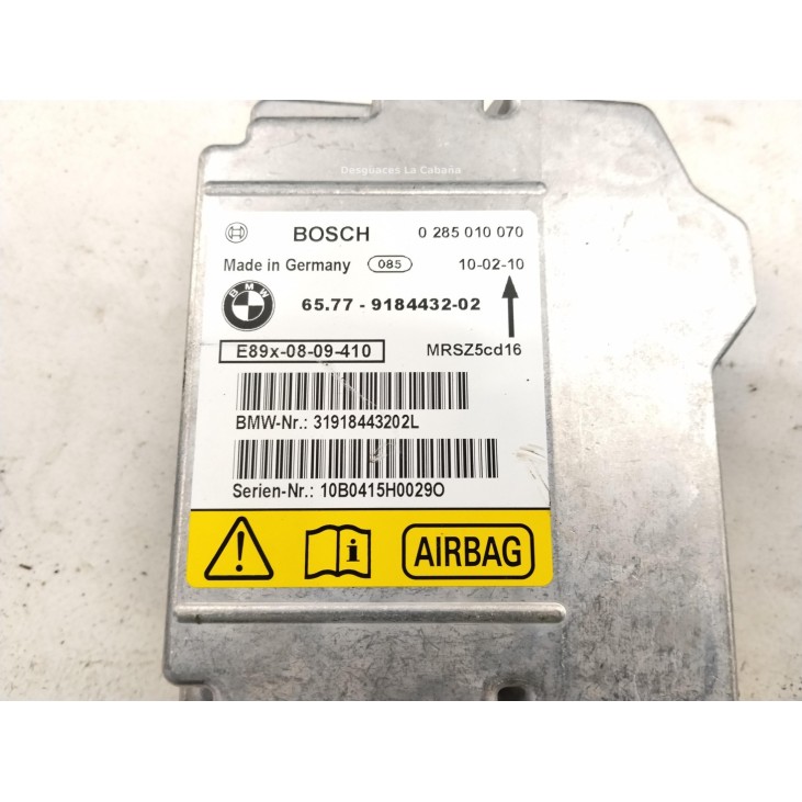 33677982902I KIT AIRBAGS + SALPICADERO + CINTURONES O ANCLAJE + CENTRALIT BMW X1 (E84)|Desguaces La Cabaña