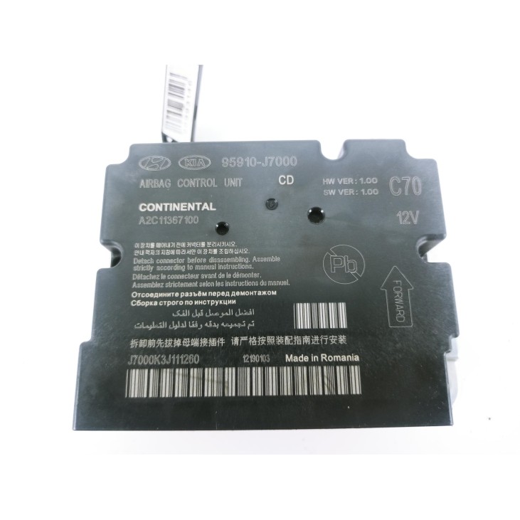80100J7000 KIT AIRBAGS + SALPICADERO + CINTURONES O ANCLAJE + CENTRALIT KIA CEED (CD)|Desguaces La Cabaña
