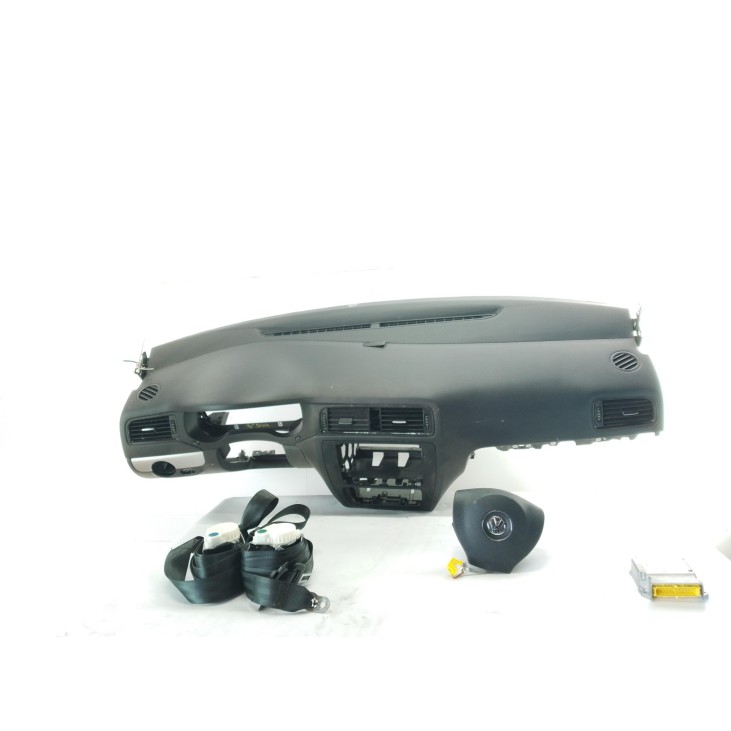 5C6880204B KIT AIRBAGS + SALPICADERO + CINTURONES O ANCLAJE + CENTRALIT VW JETTA IV (162, 163)|Desguaces La Cabaña