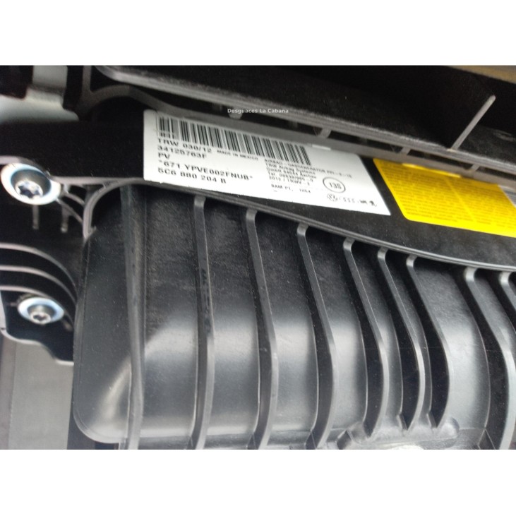 5C6880204B KIT AIRBAGS + SALPICADERO + CINTURONES O ANCLAJE + CENTRALIT VW JETTA IV (162, 163)|Desguaces La Cabaña
