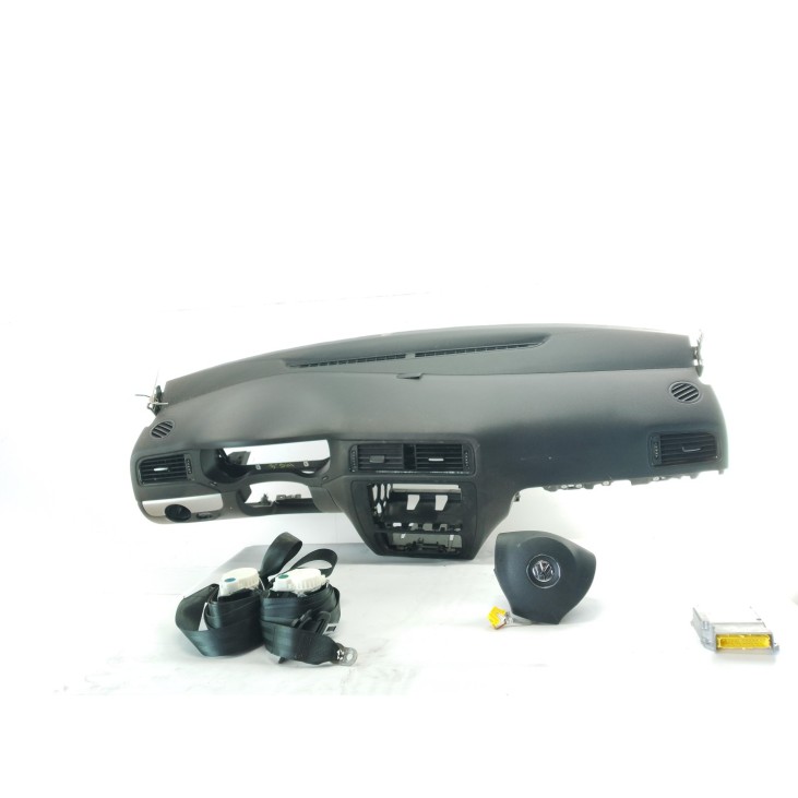 5C6880204B KIT AIRBAGS + SALPICADERO + CINTURONES O ANCLAJE + CENTRALIT VW JETTA IV (162, 163)|Desguaces La Cabaña