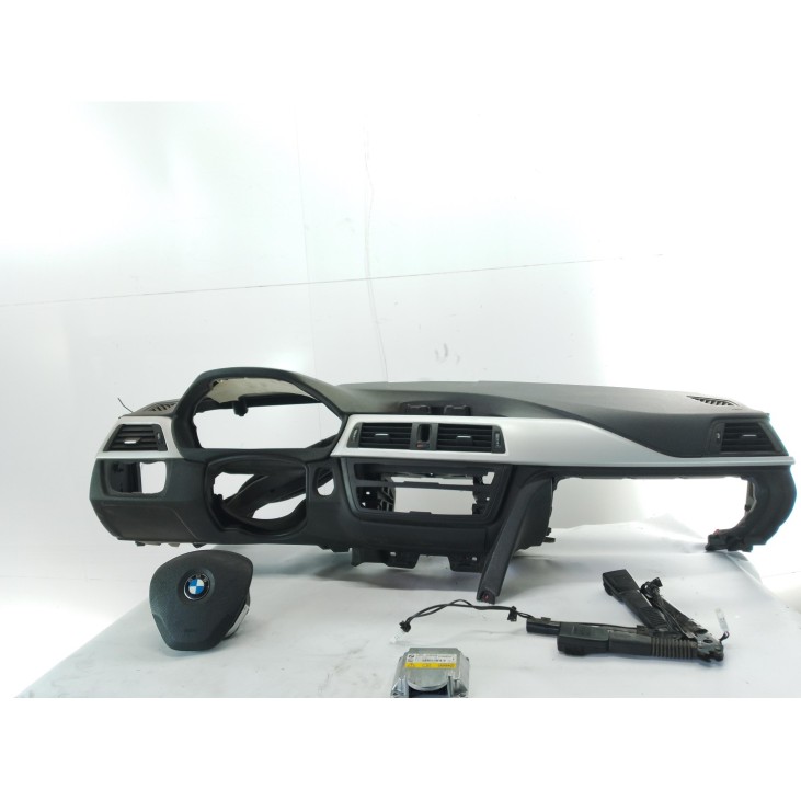 34133013A KIT AIRBAGS + SALPICADERO + CINTURONES O ANCLAJE + CENTRALIT BMW 3 Touring (F31)|Desguaces La Cabaña