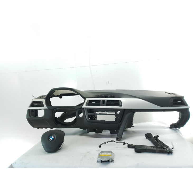 34133013A KIT AIRBAGS + SALPICADERO + CINTURONES O ANCLAJE + CENTRALIT BMW 3 Touring (F31)|Desguaces La Cabaña