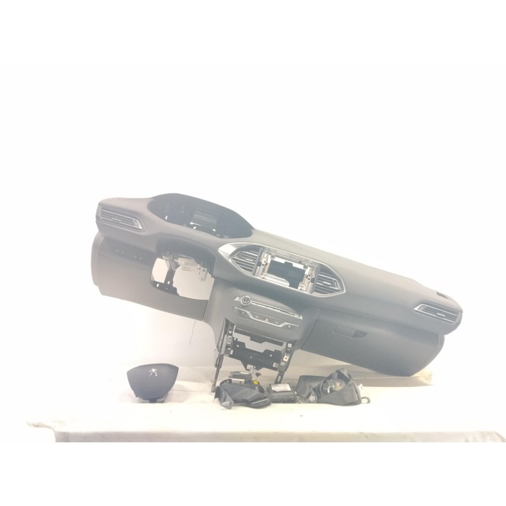 96783105ZD KIT AIRBAGS + SALPICADERO + CINTURONES O ANCLAJE + CENTRALIT PEUGEOT 308 SW II|Desguaces La Cabaña