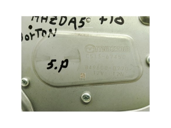 MOTOR LIMPIAPARABRISAS TRA MAZDA 5 (CW)|Desguaces La Cabaña