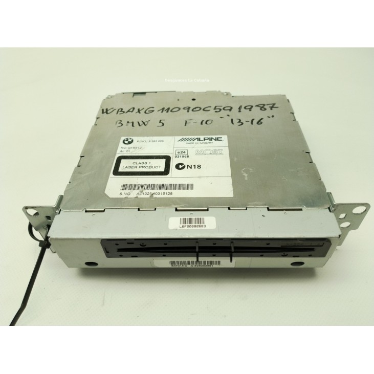 9282029 MODULO RADIO BMW 5 (F10)|Desguaces La Cabaña