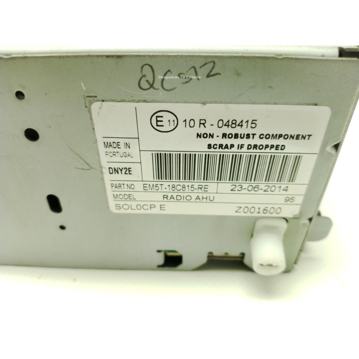 5M5T18C815RE, RADIO FORD FOCUS III|Desguaces La Cabaña