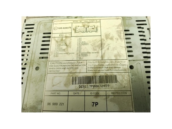 96989221, RADIO CHEVROLET EPICA (KL1_)|Desguaces La Cabaña