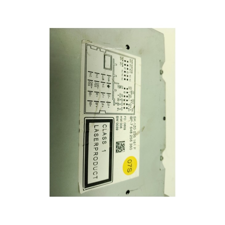 1Z0035161F, RADIO SKODA OCTAVIA II (1Z3)|Desguaces La Cabaña