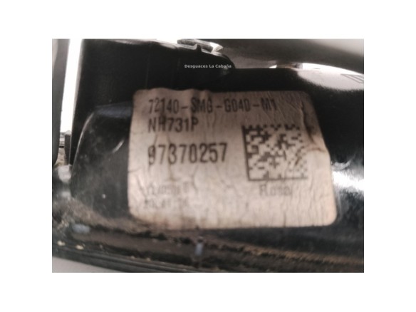 72140SMGG04ZF MANILLA PUERTA LAT DEL DER EXT HONDA CIVIC VIII Hatchback (FN, FK)|Desguaces La Cabaña