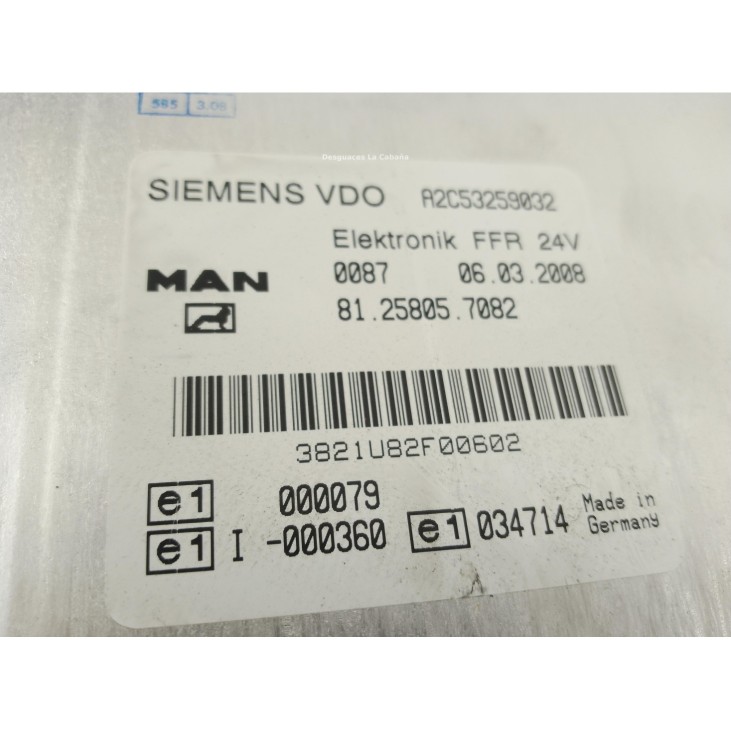 81258057082 MODULO ELECTRONICO  MAN TGL|Desguaces La Cabaña