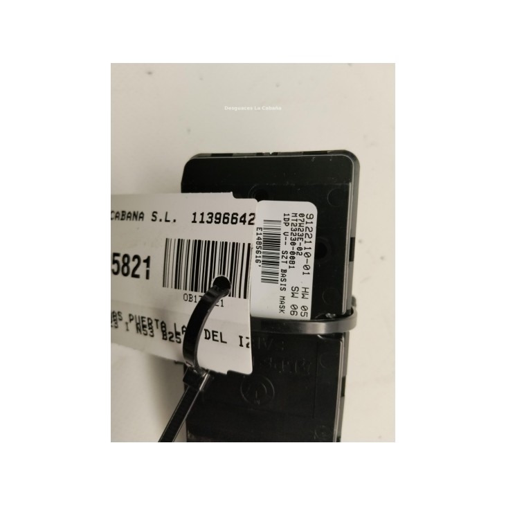  9122110 MANDO ELEVALUNAS PUERTA LAT DEL IZQ BMW 5 (E60)|Desguaces La Cabaña