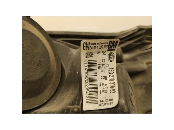 93178636 FARO DERECHO OPEL ASTRA H GTC (A04)|Desguaces La Cabaña