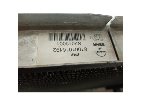 81061016492 RADIADOR AGUA  MAN TGL|Desguaces La Cabaña