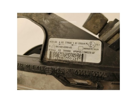 1606930080 FARO DERECHO CITROEN C3 II|Desguaces La Cabaña
