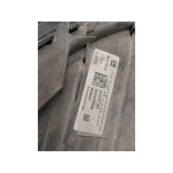  39055745 FARO IZQUIERDO OPEL ASTRA K (B16)|Desguaces La Cabaña